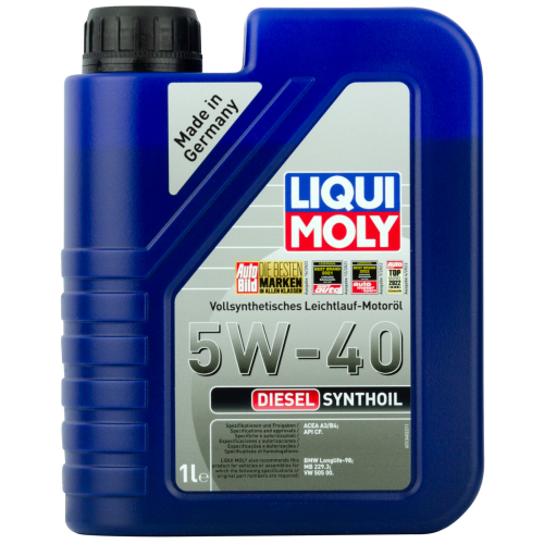 Синтетическое моторное масло Diesel Synthoil 5W-40 - 1 л